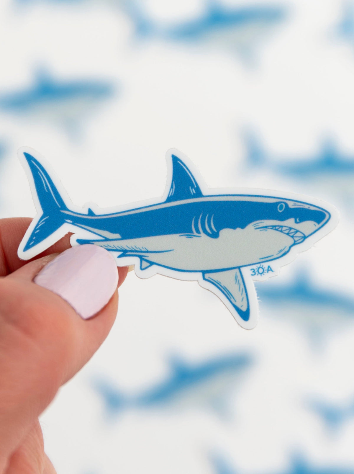 30A Shark Sticker