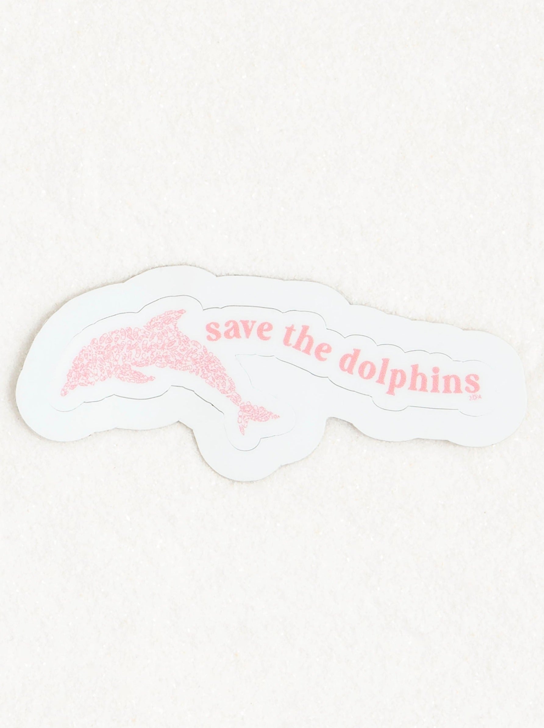 30A Save The Dolphins Wave Sticker