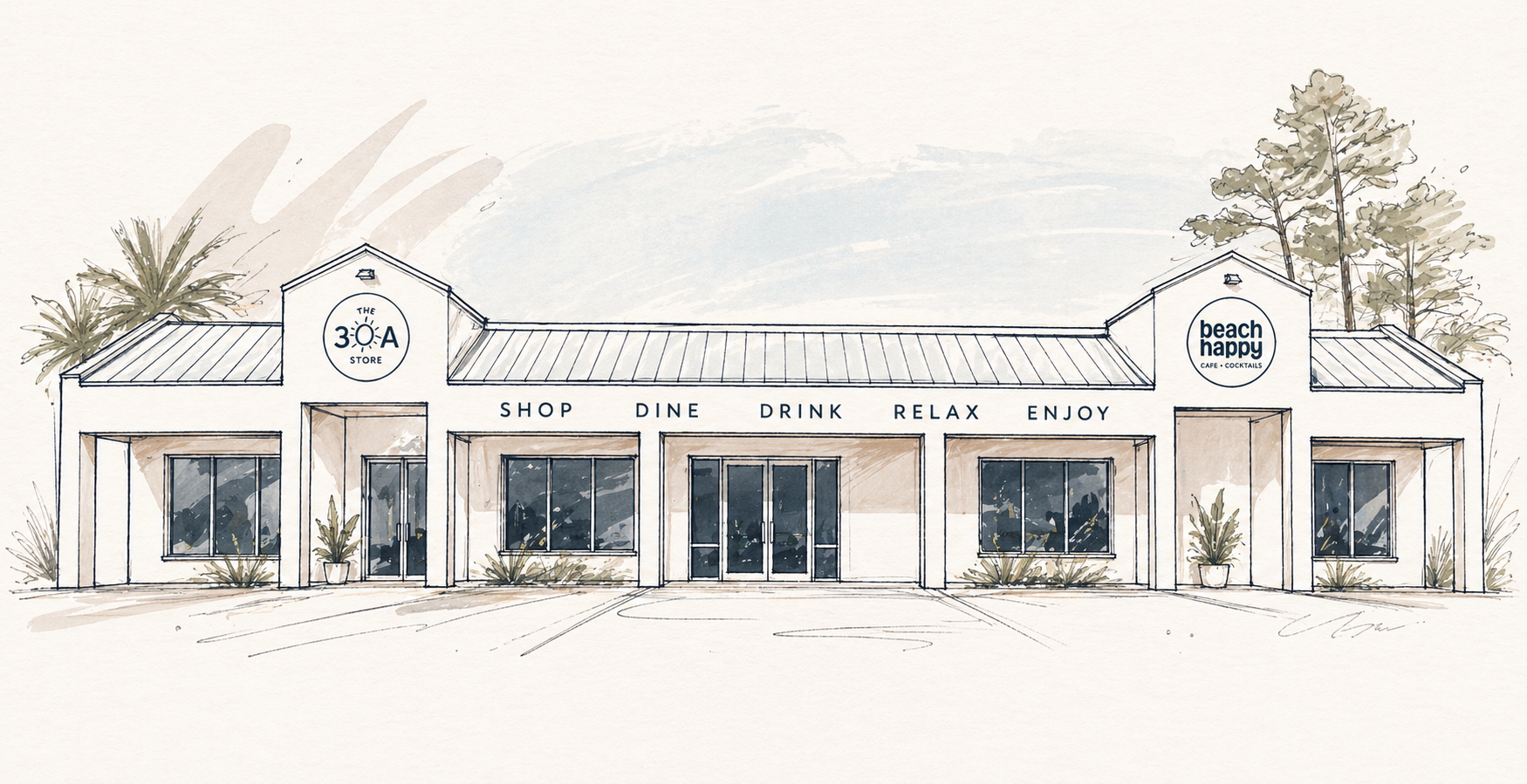 The 30A Store – Seagrove Flagship and Beach Happy Cafe + Cocktails