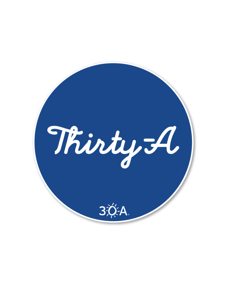 Thirty-A Script Sticker