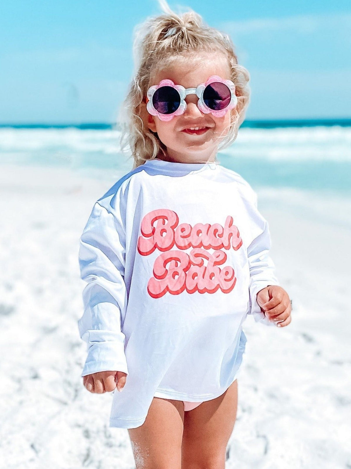 Beach Babe Youth Long Sleeve T - Shirt - 30A Gear - youth tee