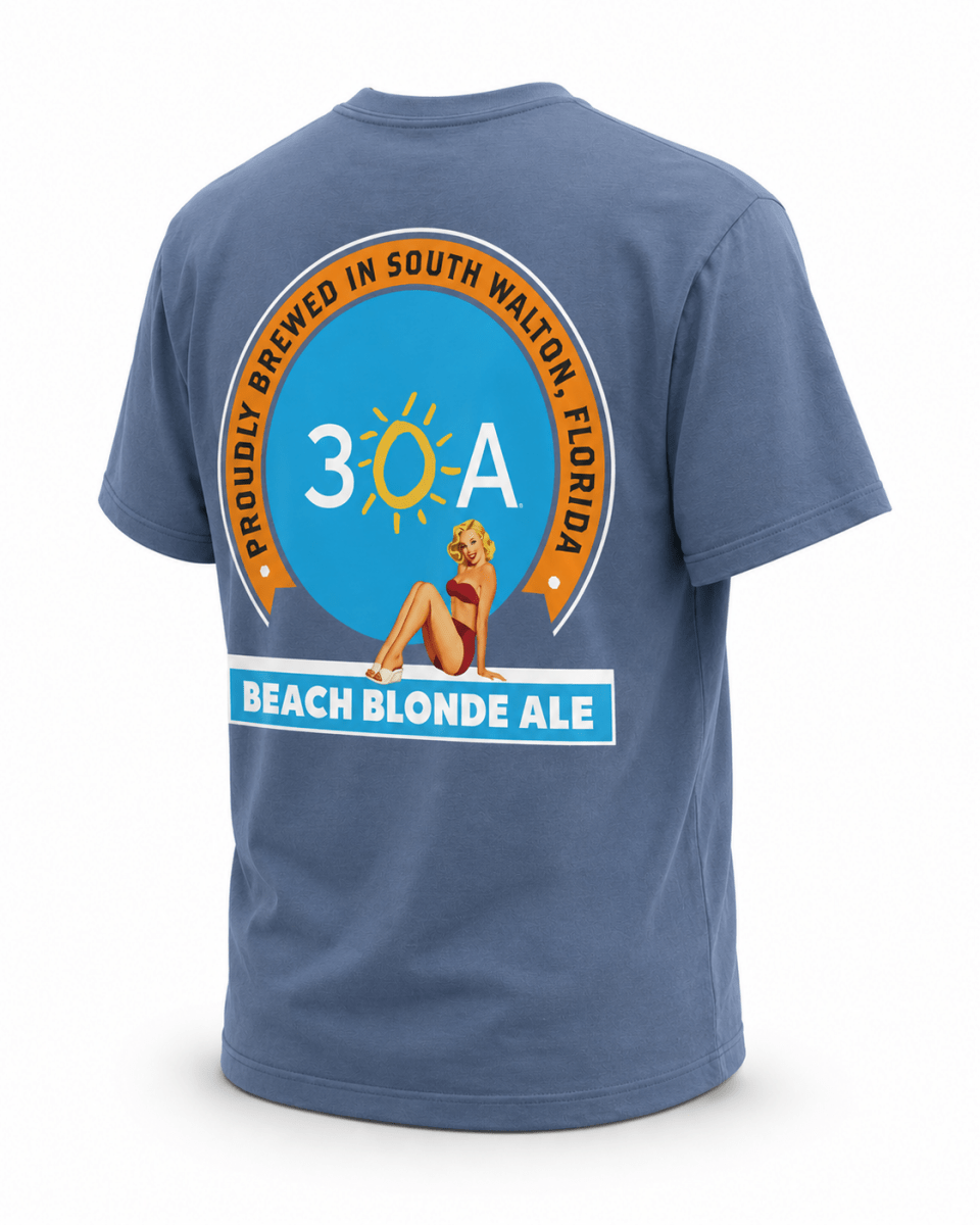 Beach Blonde Ale Comfort Colors Short Sleeve Tee - 30A Gear - men tee