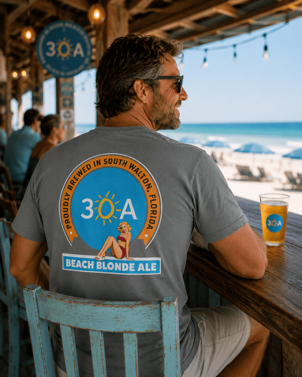 Beach Blonde Ale Comfort Colors Short Sleeve Tee - 30A Gear - men tee