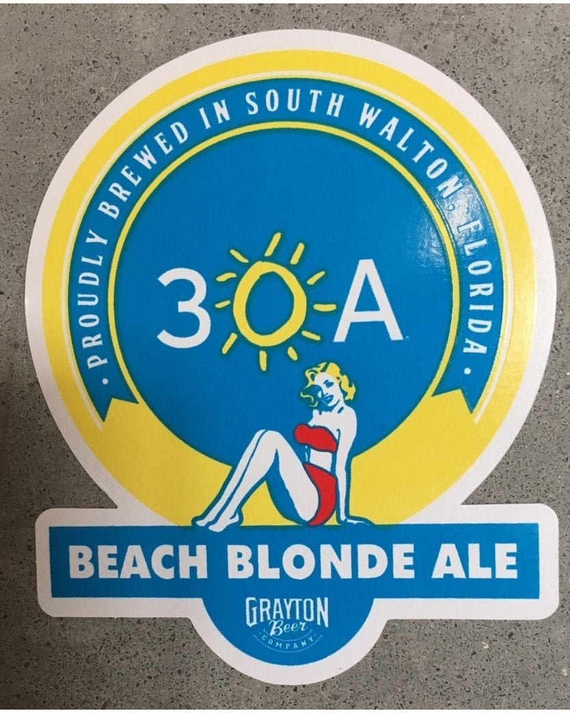 Beach Blonde Sticker - 30A Gear - novelty sticker