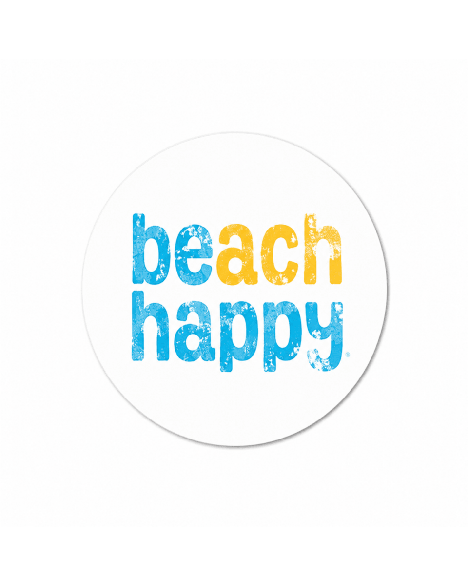 Beach Happy Circle Magnet - 30A Gear - Home