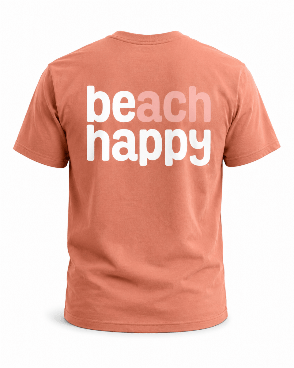 Beach Happy Comfort Colors Short Sleeve Tee - 30A Gear - men tee