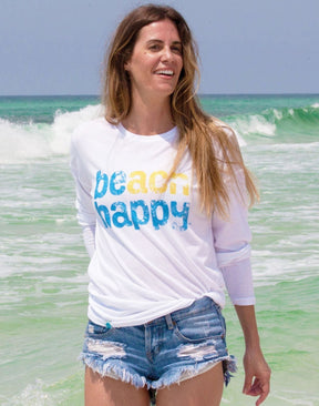 Beach Happy Long Sleeve T - Shirt - 30A Gear - men tee