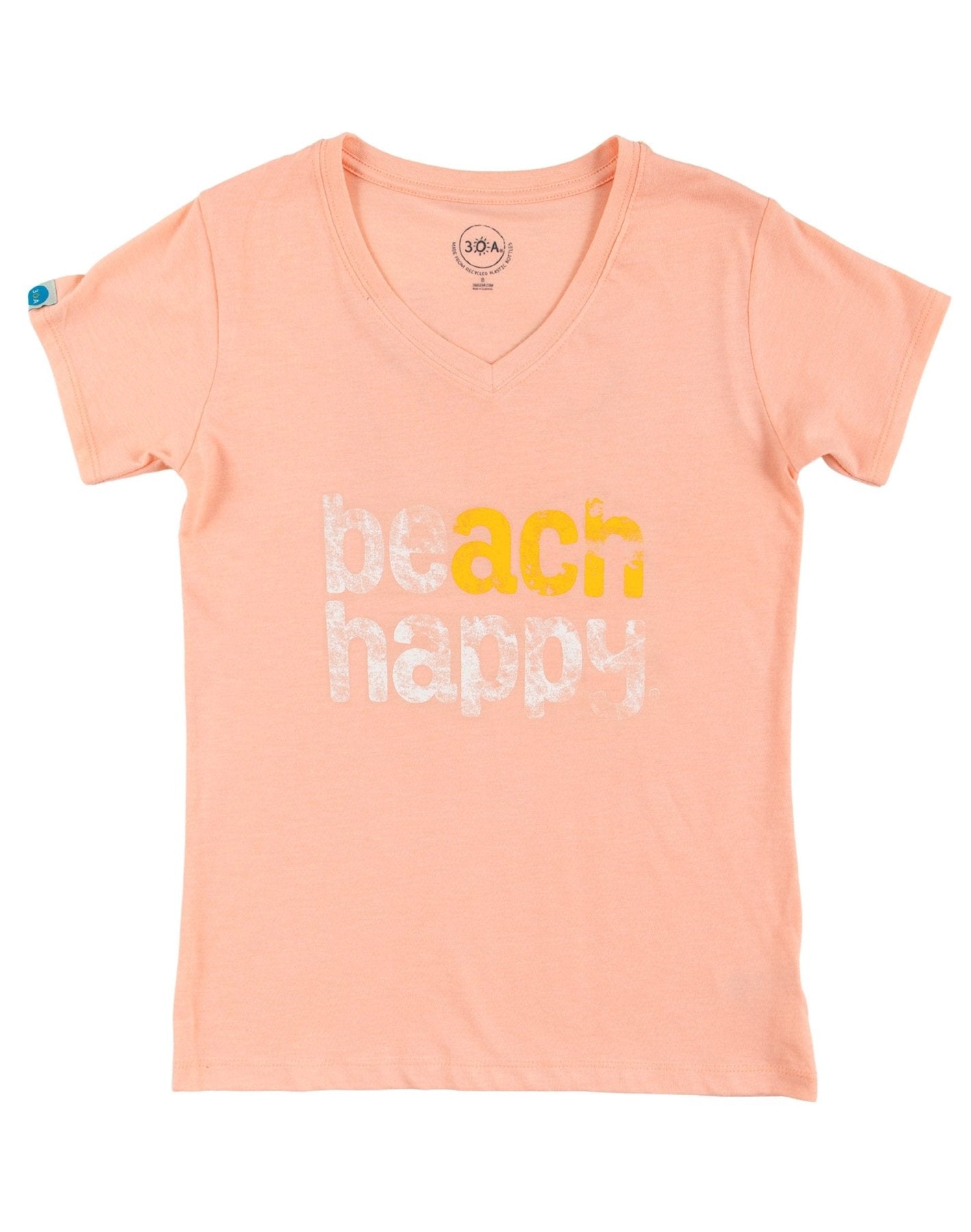 Beach Happy V - neck T - Shirt - 30A Gear - women tee