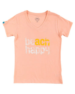 Beach Happy V - neck T - Shirt - 30A Gear - women tee