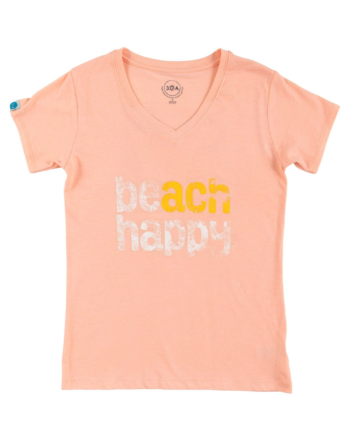 Beach Happy V - neck T - Shirt - 30A Gear - women tee