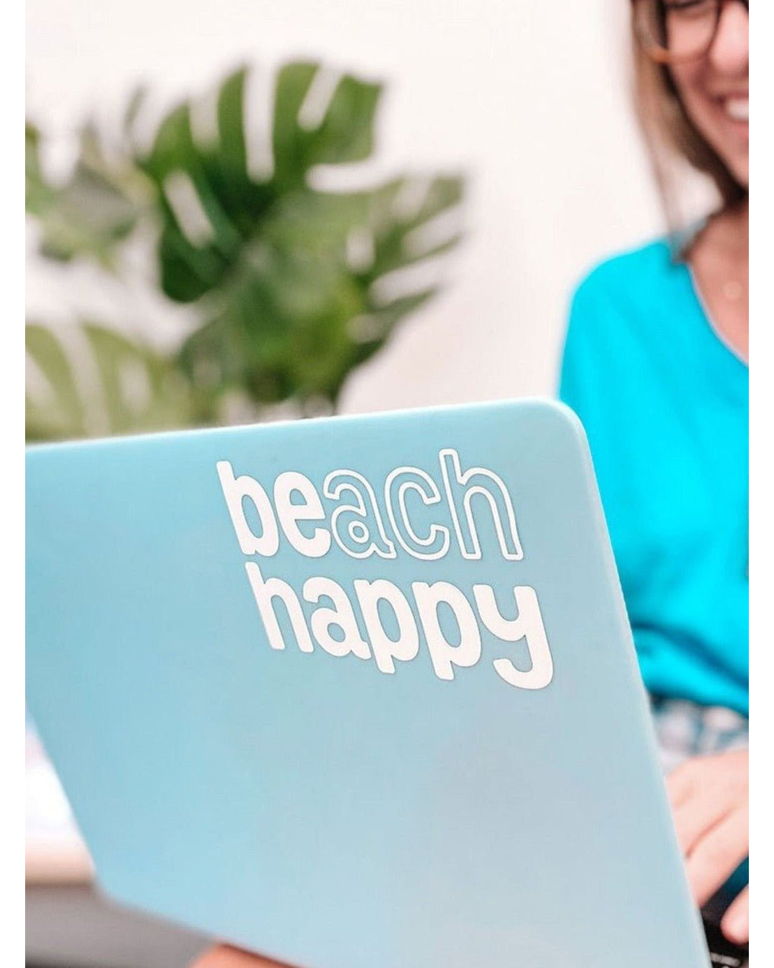 Beach Happy Vinyl Sticker - 30A Gear - novelty sticker