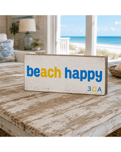 Beach Happy Wood Table Top Stick - 30A Gear - Home