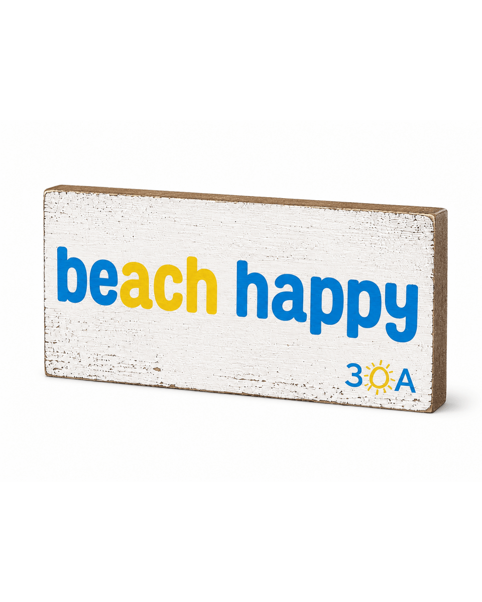 Beach Happy Wood Table Top Stick - 30A Gear - Home