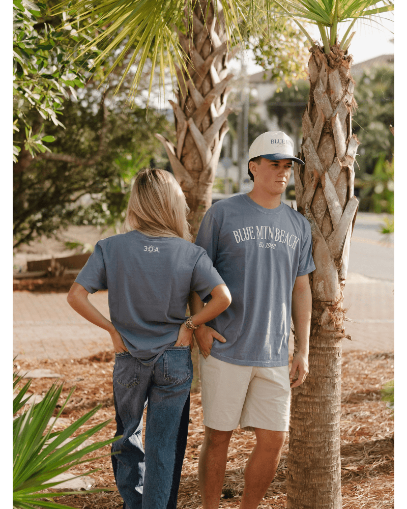 Blue Mountain Beach Simple T-Shirt - 30A Gear - men tee