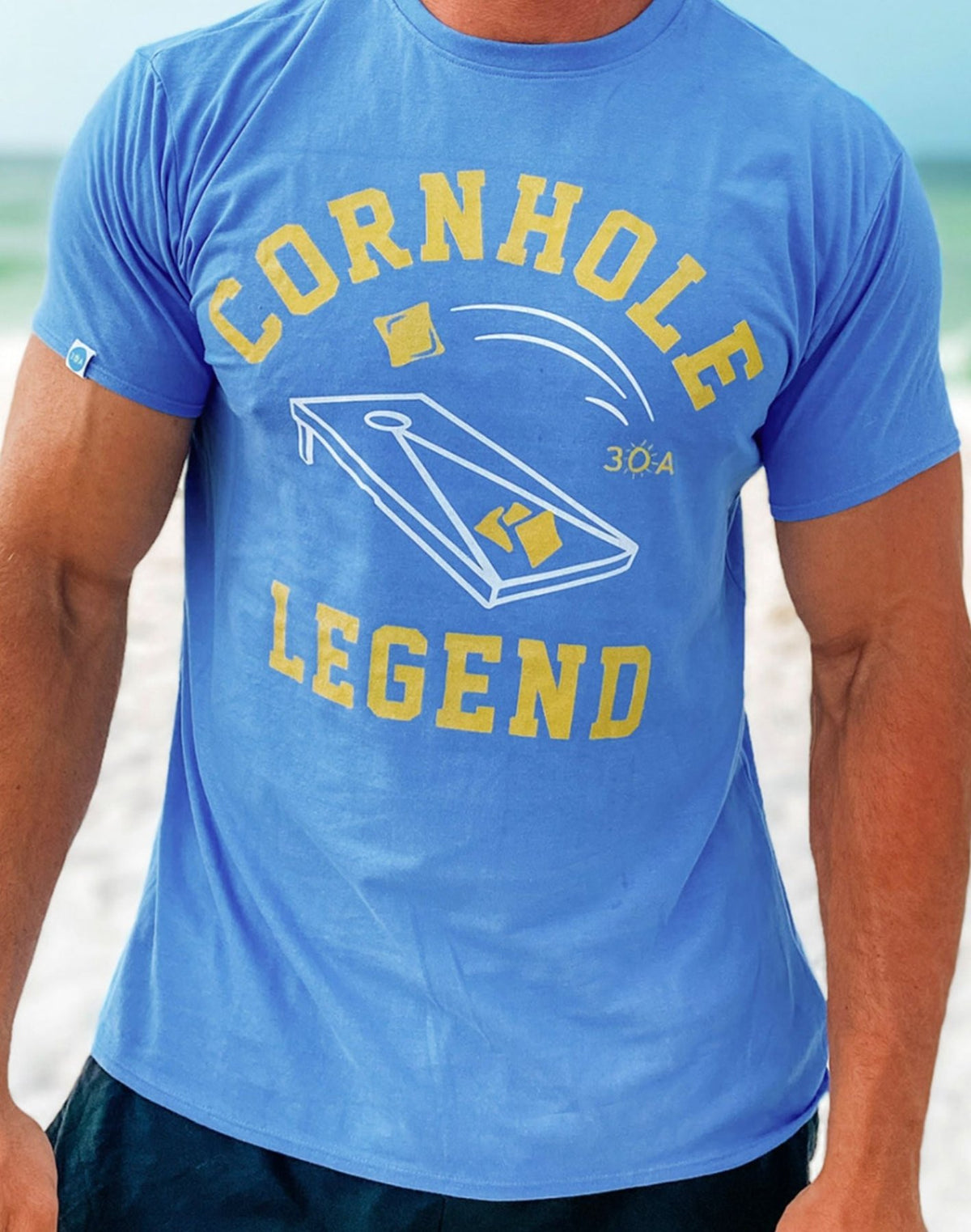 Cornhole Legend Oversized T - Shirt - 30A Gear - men tee