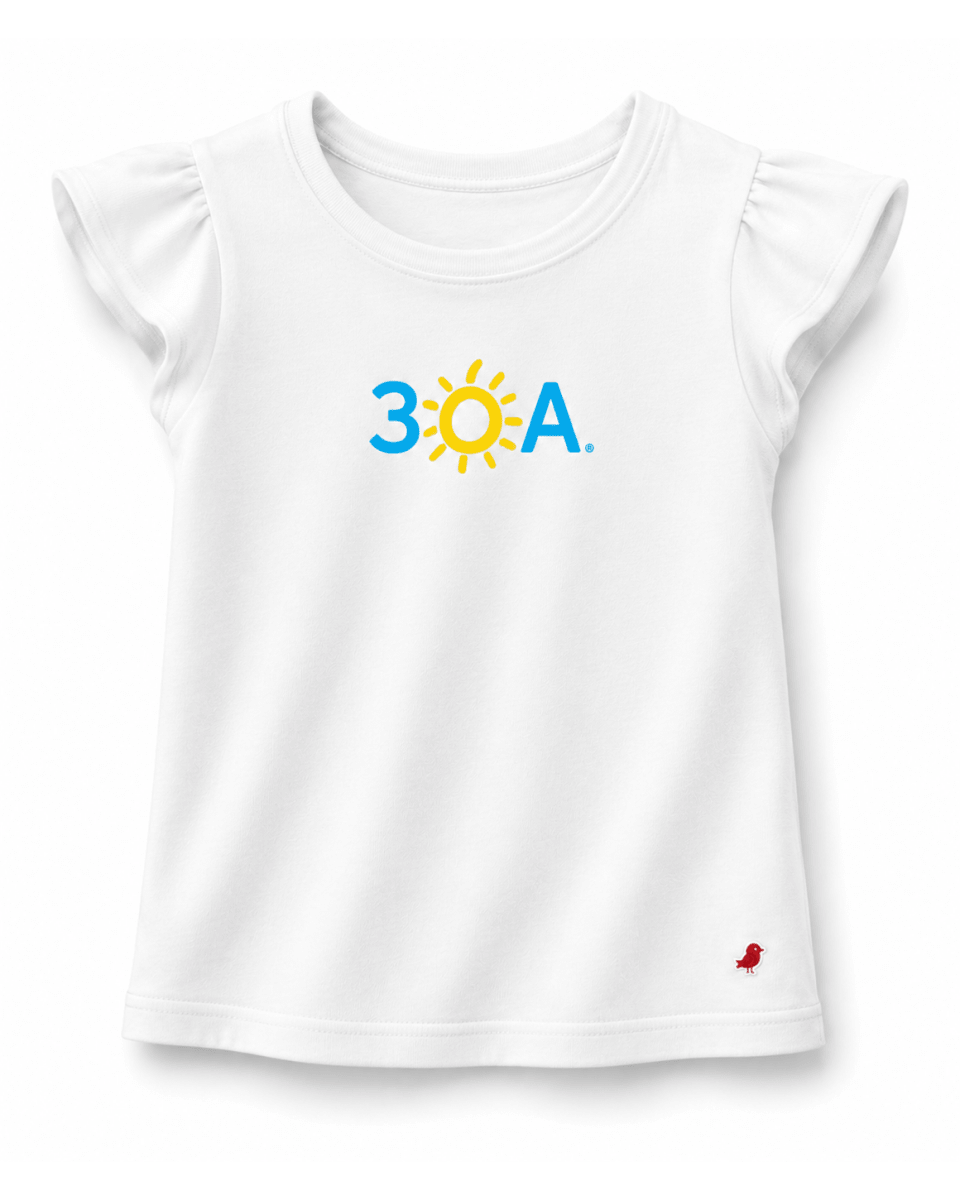 Girls 30A Flutter Short Sleeve Tee - 30A Gear - Kids Legacy