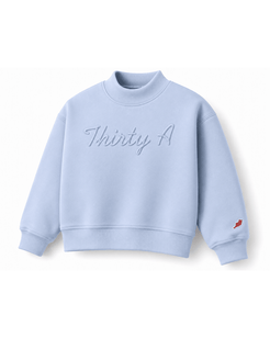Girls Thirty-A Script Reverse Fleece Diana Mock Neck - 30A Gear - Kids Legacy