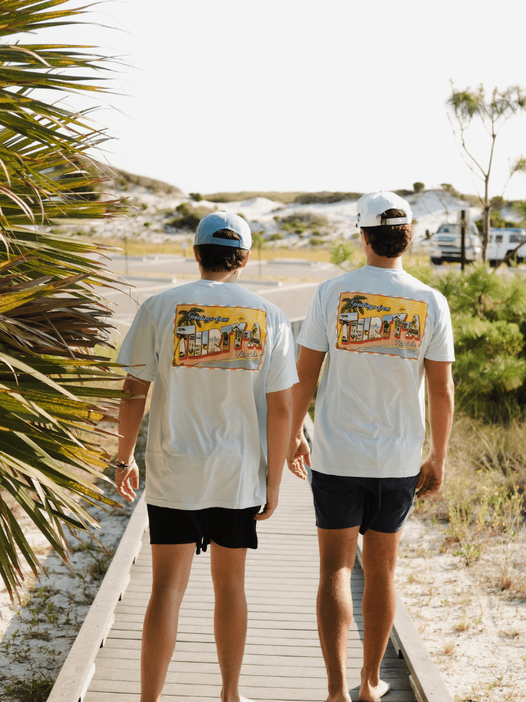 Greetings from Thirty - A T-Shirt - 30A Gear - men tee
