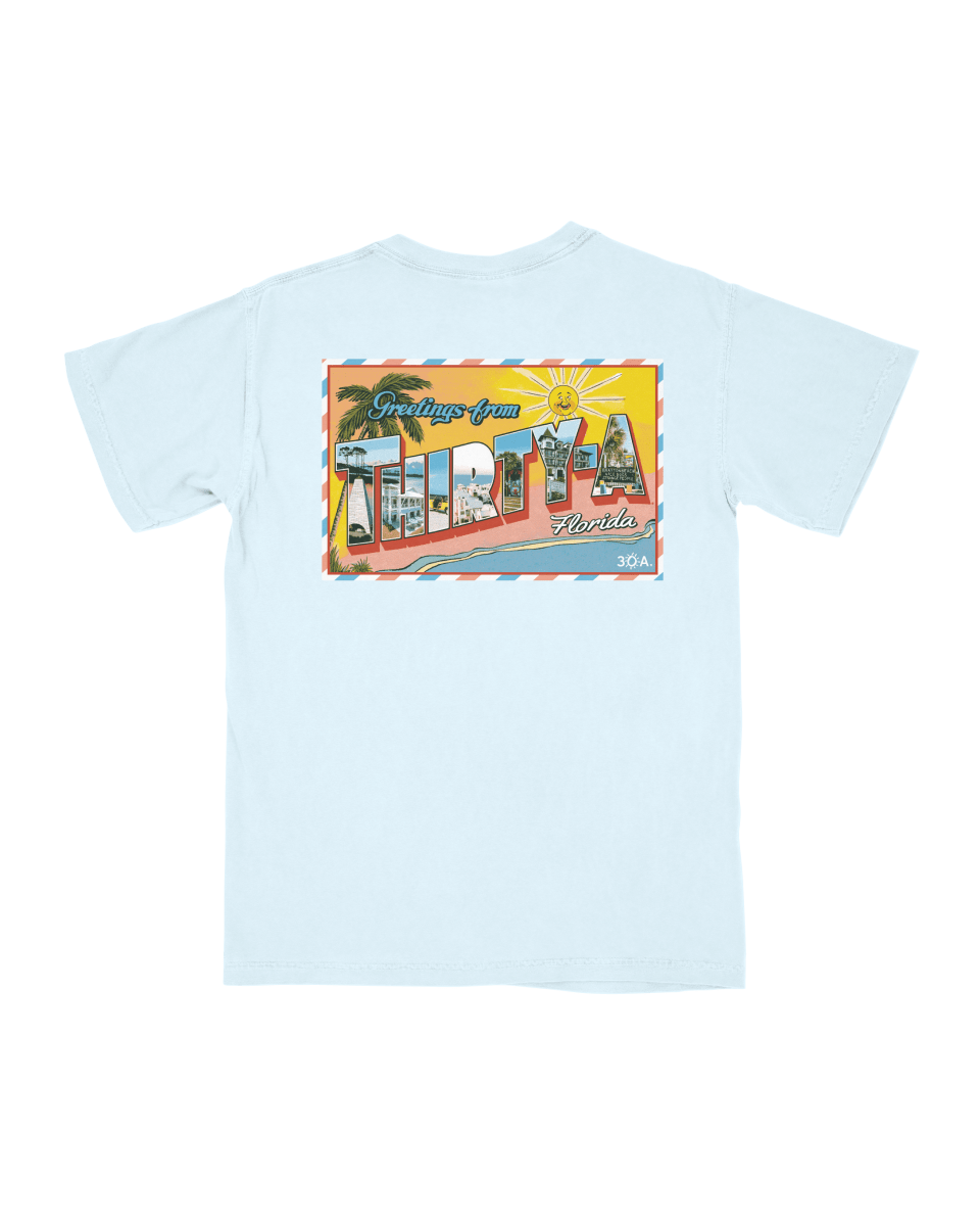 Greetings from Thirty - A T-Shirt - 30A Gear - men tee