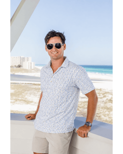 Johnnie-O Cabana Bar Short Sleeve Polo - 30A Gear - Mens Johnnie O