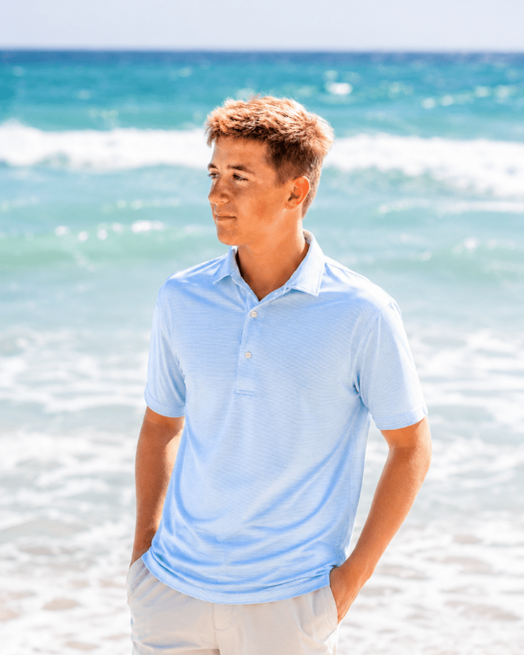 Johnnie-O Lyndonn Short Sleeve Polo - 30A Gear - Mens Johnnie O