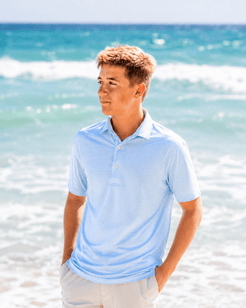 Johnnie-O Lyndonn Short Sleeve Polo - 30A Gear - Mens Johnnie O