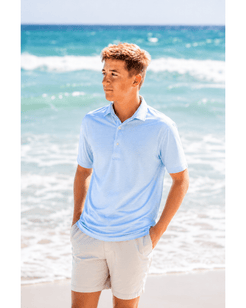 Johnnie-O Lyndonn Short Sleeve Polo - 30A Gear - Mens Johnnie O
