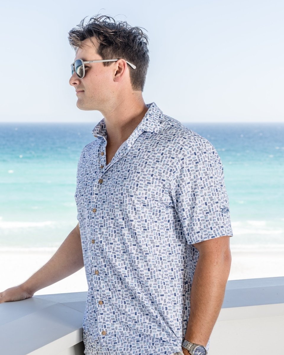 Johnnie-O Roadtrip Short Sleeve Shirt - 30A Gear - Mens Johnnie O