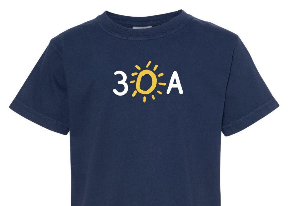 Kids 30A Icon Comfort Colors Short Sleeve Tee - 30A Gear - youth tee