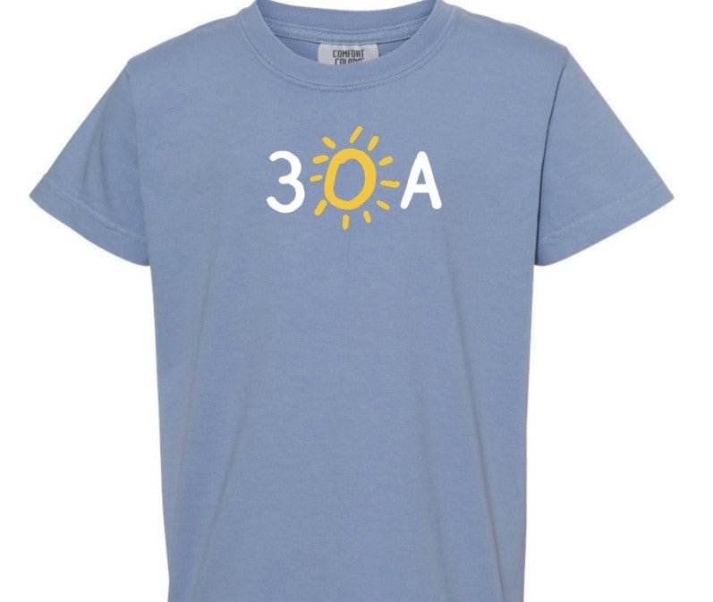 Kids 30A Icon Comfort Colors Short Sleeve Tee - 30A Gear - youth tee