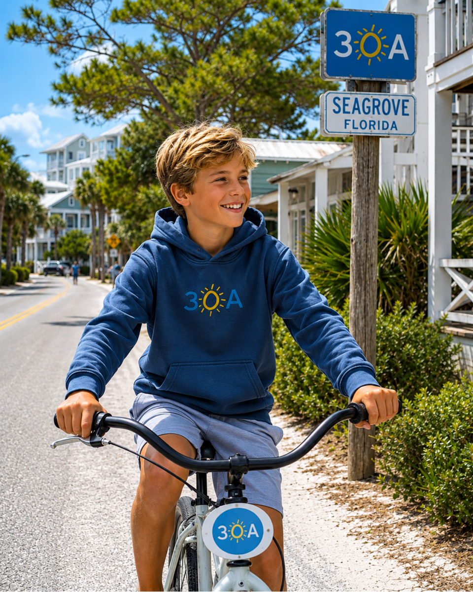 Kids 30A Logo Essential Hoodie - 30A Gear - Kids Legacy