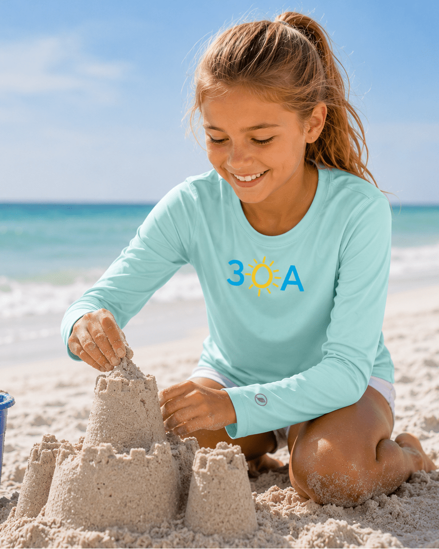 Kids 30A Sundial Long Sleeve Crew - 30A Gear - Kids Legacy