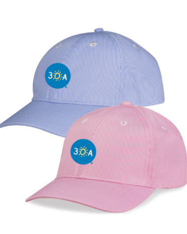 Kids Ada Seersucker Cap - 30A Gear - Kids Caps/Hats