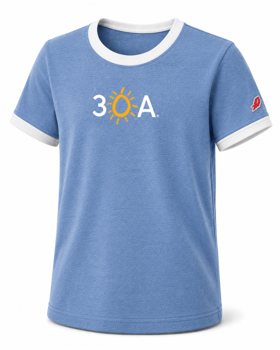 Kids Intramural Short Sleeve Ringer Tee - 30A Gear - Kid's Short Sleeve T
