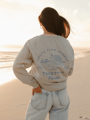 Layback Surf Club Recycled Sweatshirt - 30A Gear - women fleece