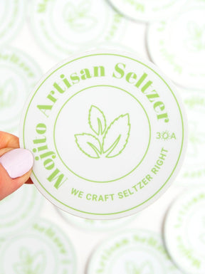 Mojito Seltzer Sticker - 30A Gear - novelty sticker