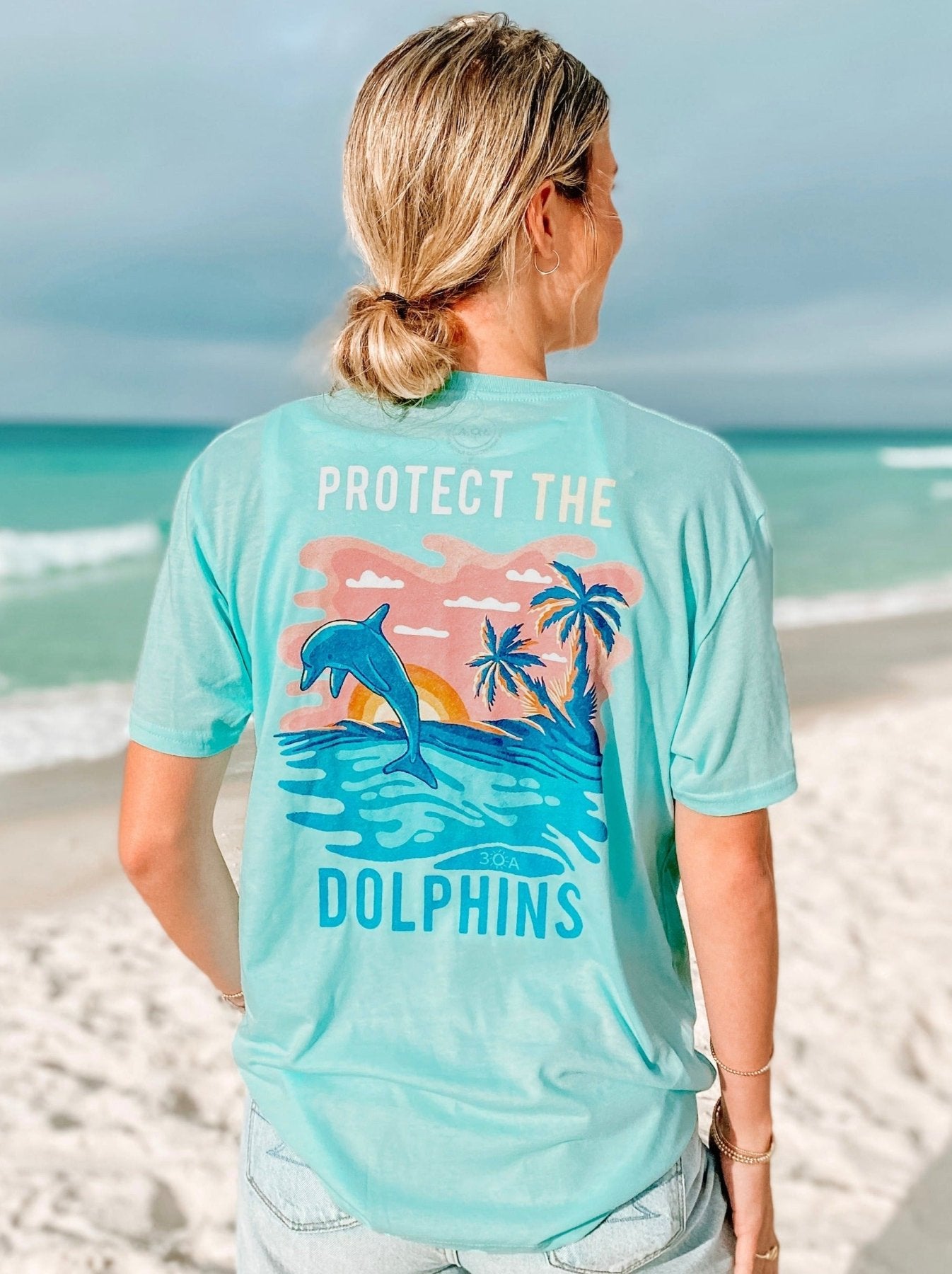 Protect The Dolphins T - Shirt - 30A Gear - men tee