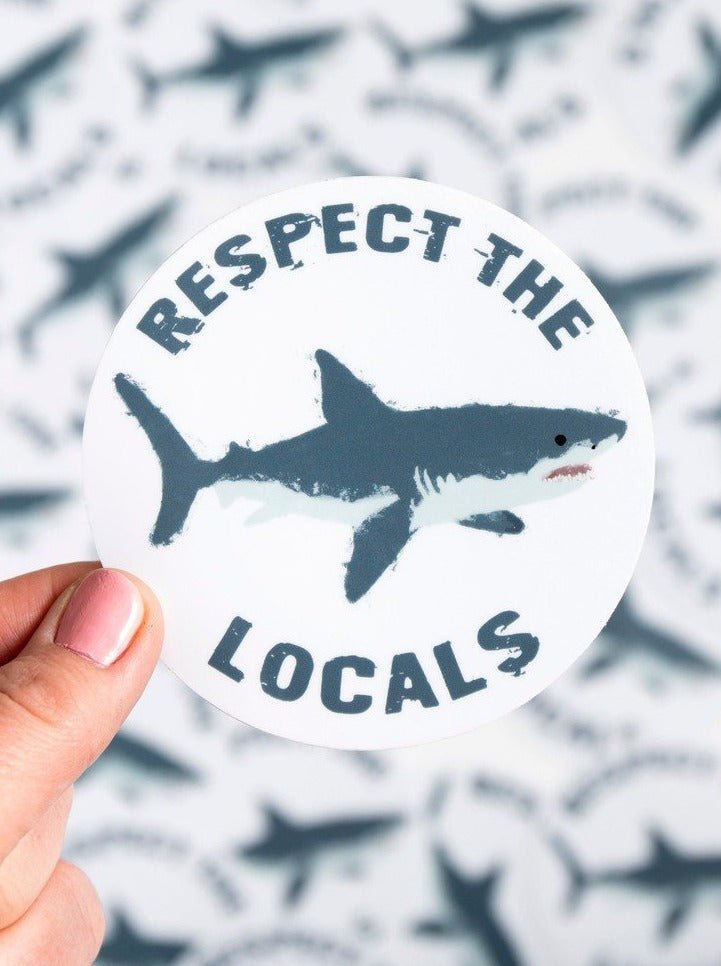 Respect The Locals Sticker - 30A Gear - novelty sticker