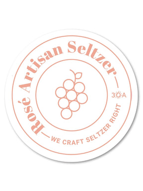 Rosé Seltzer Sticker - 30A Gear - novelty sticker