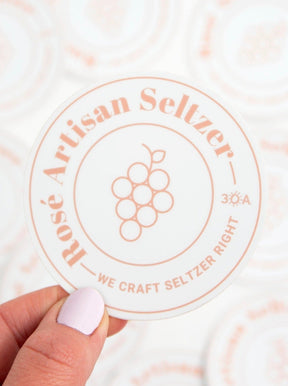 Rosé Seltzer Sticker - 30A Gear - novelty sticker