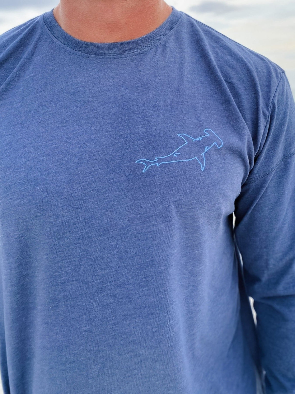 Save The Sharks Recycled Long Sleeve T-Shirt - 30A Gear - men tee