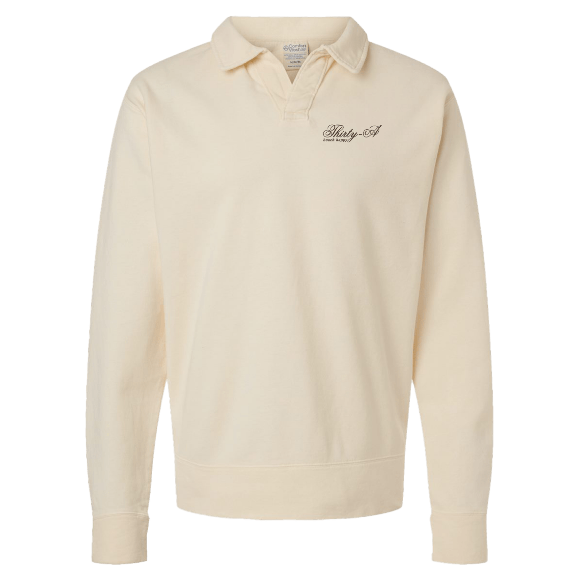 Thirty - A Classic Script Collared Crew - 30A Gear - women fleece