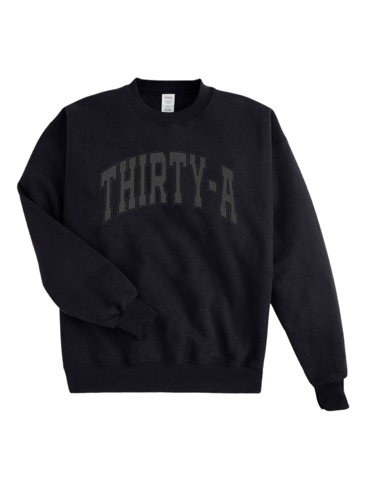 Thirty - A Halloween Blackout Puff Ink Sweatshirt - 30A Gear - women fleece