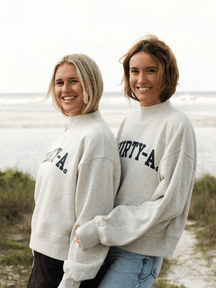 30A Wordmark Logo Embroidered Lightweight Sweatshirt
