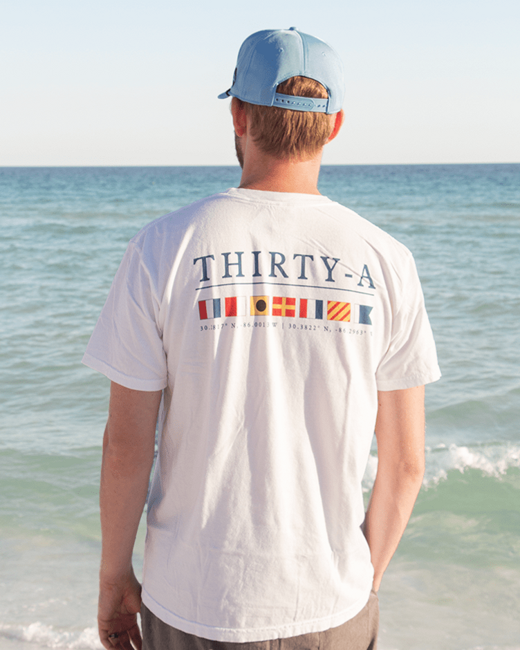 Thirty - A Nautical Flag T-Shirt - 30A Gear - men tee