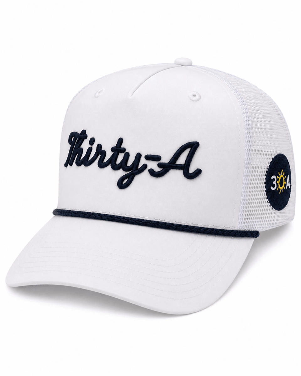 Thirty-A Script Caddy Rope Cap - 30A Gear - caps adjustable