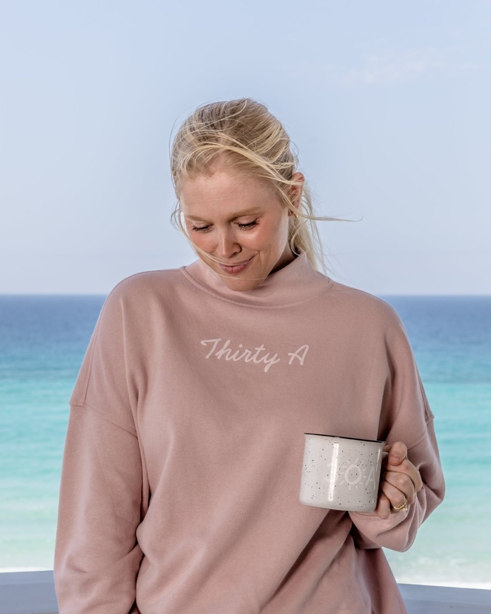 Thirty A Script Diana Mock Neck - 30A Gear - women fleece
