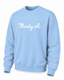 Thirty A Script Garment Dyed Crew - 30A Gear - Unisex Fleece