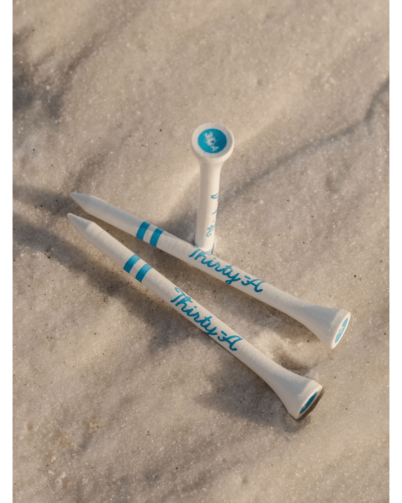 Thirty - A Script Golf Tee - 30A Gear - novelty golf
