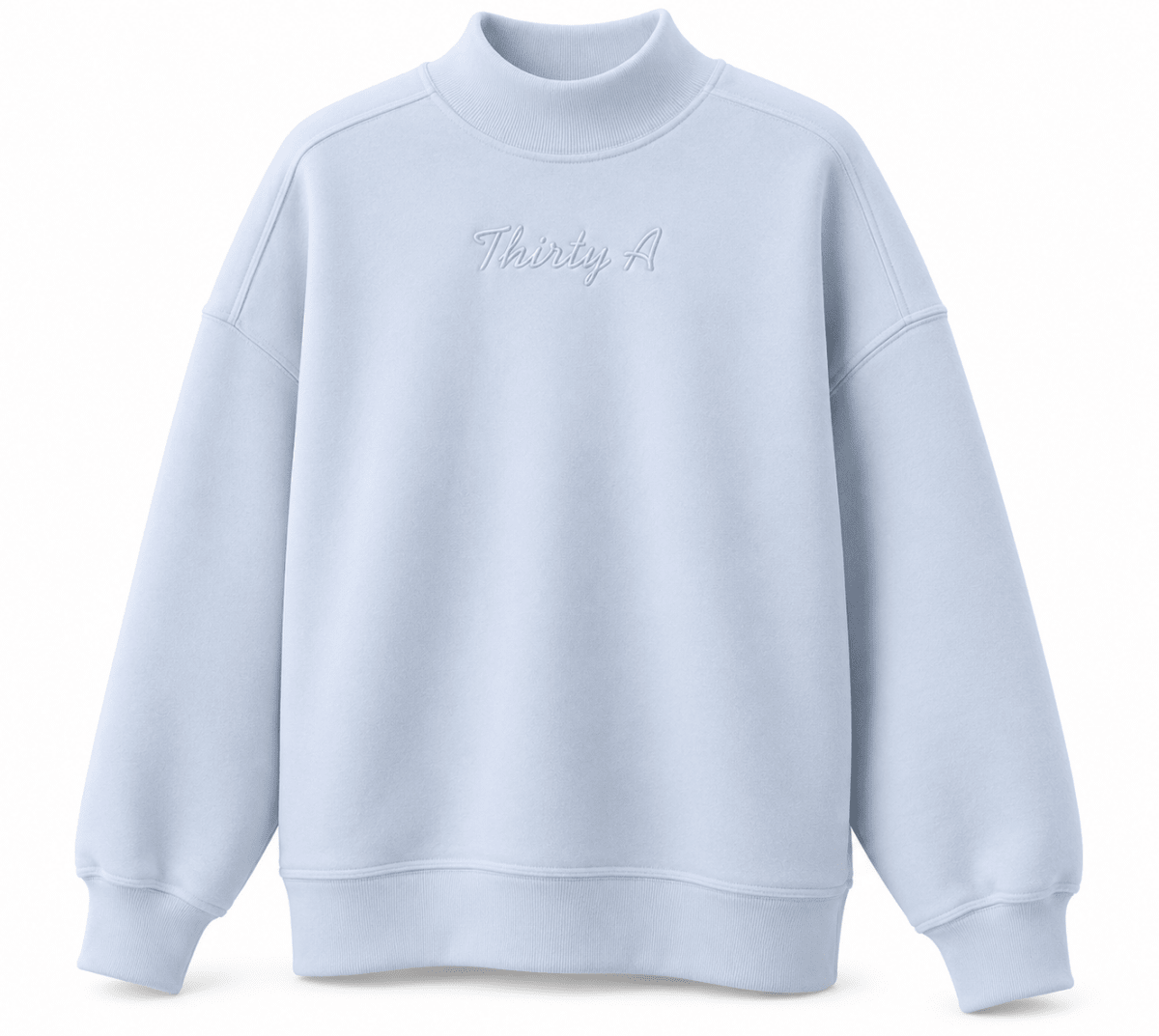 Thirty A Script Reverse Fleece Diana Mock Neck - 30A Gear - women fleece